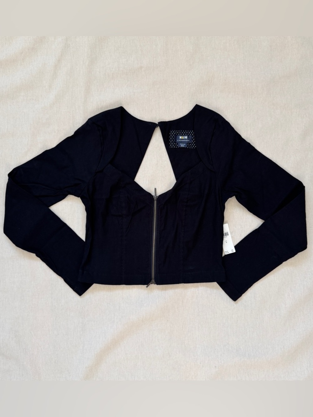 Maeve Long sleeve Zipper Top